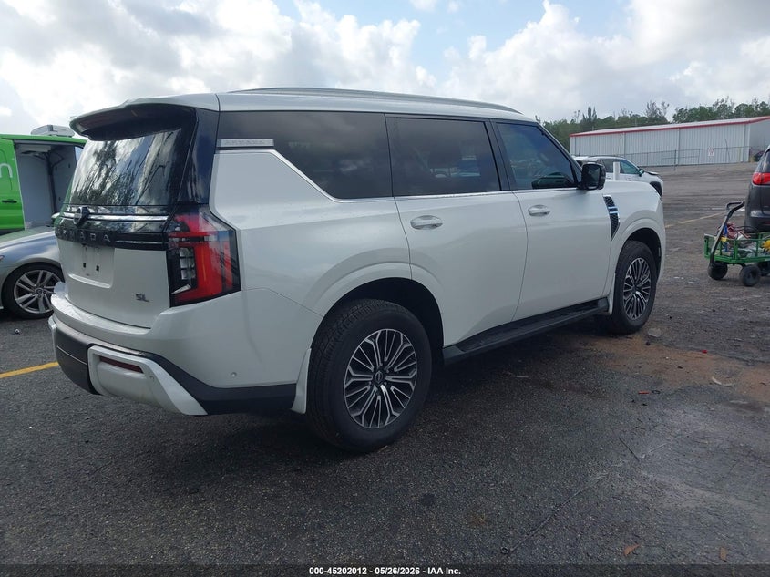 2025 Nissan Armada VIN JN8AY3BA3S9000405 IAAI salvage auction — LEFT REAR, Rebuildable (Florida), sold $39,000 on 2026-07-06 (photo 4)
