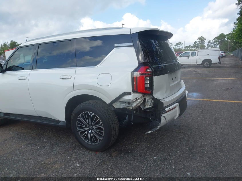 2025 Nissan Armada VIN JN8AY3BA3S9000405 IAAI salvage auction — LEFT REAR, Rebuildable (Florida), sold $39,000 on 2026-07-06 (photo 6)