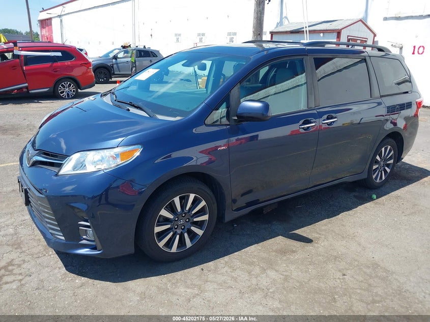 2019 Toyota Sienna VIN 5TDDZ3DC4KS223641 IAAI salvage auction — REAR END, Salvage Title, sold $13,700 on 2026-07-25 (photo 2)