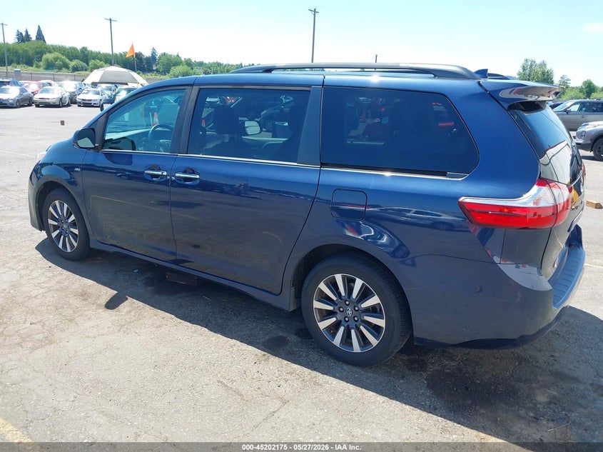 2019 Toyota Sienna VIN 5TDDZ3DC4KS223641 IAAI salvage auction — REAR END, Salvage Title, sold $13,700 on 2026-07-25 (photo 3)