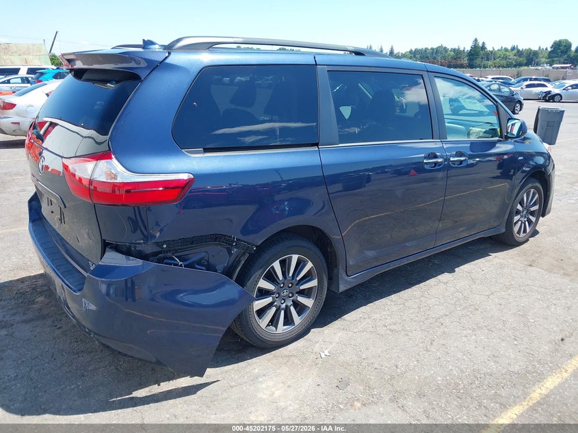 2019 Toyota Sienna VIN 5TDDZ3DC4KS223641 IAAI salvage auction — REAR END, Salvage Title, sold $13,700 on 2026-07-25 (photo 4)