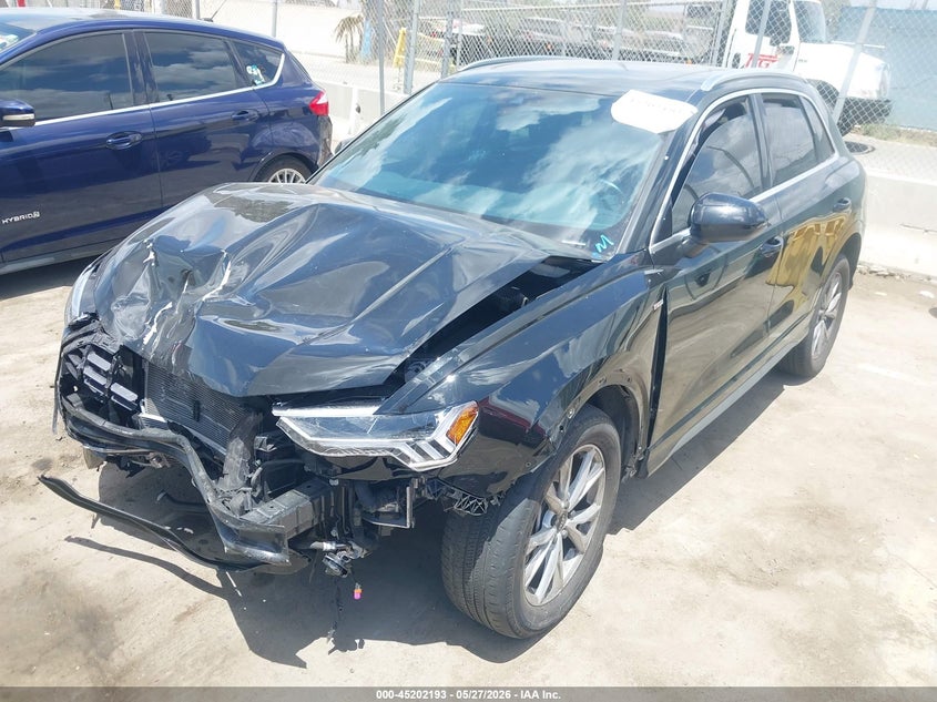 2023 Audi Q3 VIN WA1DECF31P1151918 IAAI salvage auction — FRONT END, Salvage Title, sold $7,400 on 2026-08-01 (photo 2)