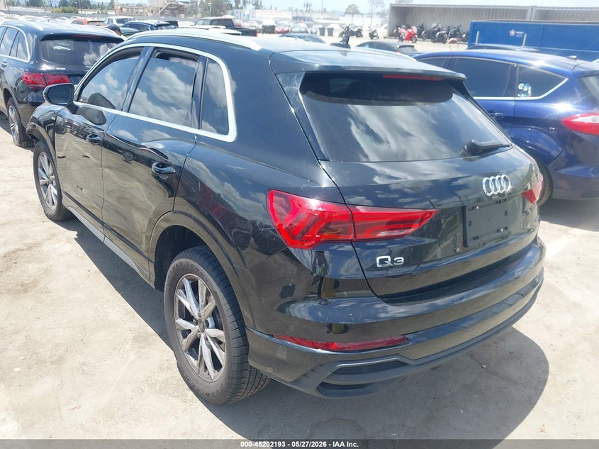 2023 Audi Q3 VIN WA1DECF31P1151918 IAAI salvage auction — FRONT END, Salvage Title, sold $7,400 on 2026-08-01 (photo 3)