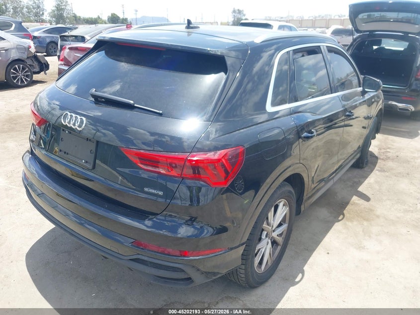 2023 Audi Q3 VIN WA1DECF31P1151918 IAAI salvage auction — FRONT END, Salvage Title, sold $7,400 on 2026-08-01 (photo 4)