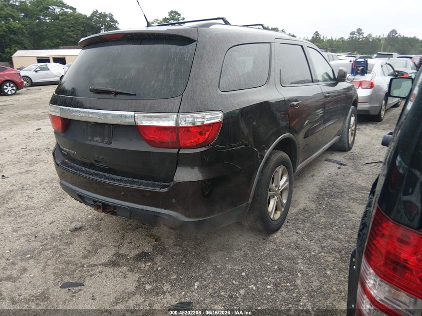 2012 Dodge Durango VIN 1C4RDJAG4CC207328 IAAI salvage auction — RIGHT REAR, Repossession Paperwork (South Carolina), sold $350 on 2026-07-19 (photo 4)