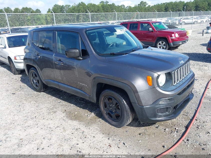 2018 Jeep Renegade VIN ZACCJAAB2JPG70371 IAAI salvage auction — RIGHT SIDE, Repossession Paperwork (Georgia), sold $1,750 on 2026-07-31 (photo 1)