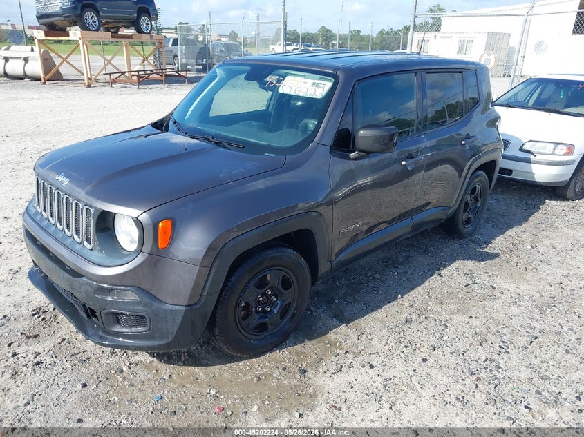 2018 Jeep Renegade VIN ZACCJAAB2JPG70371 IAAI salvage auction — RIGHT SIDE, Repossession Paperwork (Georgia), sold $1,750 on 2026-07-31 (photo 2)
