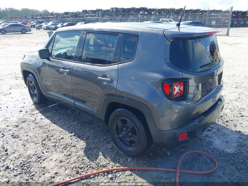 2018 Jeep Renegade VIN ZACCJAAB2JPG70371 IAAI salvage auction — RIGHT SIDE, Repossession Paperwork (Georgia), sold $1,750 on 2026-07-31 (photo 3)