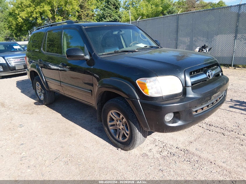 2006 Toyota Sequoia VIN 5TDBT48A36S266302 IAAI salvage auction — HAIL, Clear (Wisconsin), sold $1,100 on 2026-07-08 (photo 1)