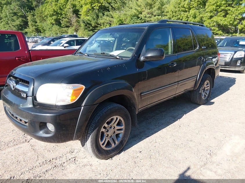 2006 Toyota Sequoia VIN 5TDBT48A36S266302 IAAI salvage auction — HAIL, Clear (Wisconsin), sold $1,100 on 2026-07-08 (photo 2)