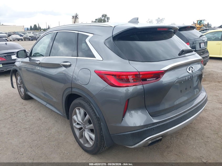 2021 Infiniti Qx50 VIN 3PCAJ5BA9MF119211 IAAI salvage auction — FRONT END, Salvage (California), sold $6,500 on 2026-07-08 (photo 3)