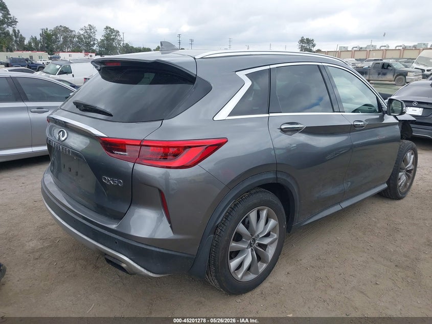2021 Infiniti Qx50 VIN 3PCAJ5BA9MF119211 IAAI salvage auction — FRONT END, Salvage (California), sold $6,500 on 2026-07-08 (photo 4)
