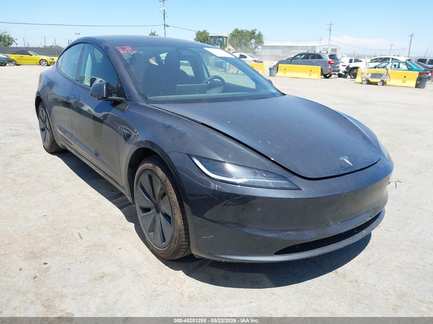 2024 Tesla Model 3 VIN 5YJ3E1EA3RF737696 IAAI salvage auction — FRONT END, Salvage (California), sold $16,025 on 2026-07-09 (photo 1)