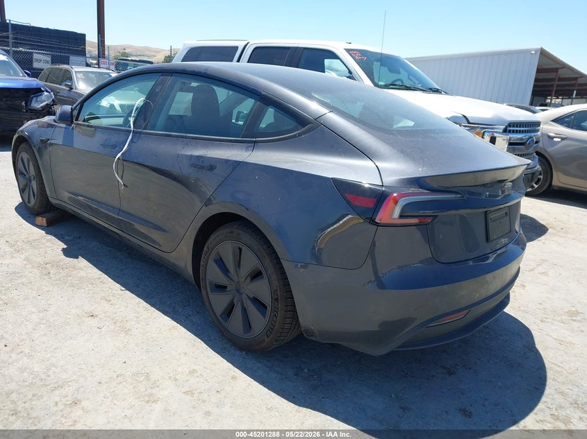 2024 Tesla Model 3 VIN 5YJ3E1EA3RF737696 IAAI salvage auction — FRONT END, Salvage (California), sold $16,025 on 2026-07-09 (photo 3)