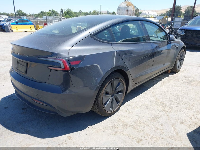 2024 Tesla Model 3 VIN 5YJ3E1EA3RF737696 IAAI salvage auction — FRONT END, Salvage (California), sold $16,025 on 2026-07-09 (photo 4)