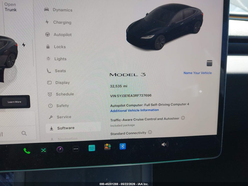 2024 Tesla Model 3 VIN 5YJ3E1EA3RF737696 IAAI salvage auction — FRONT END, Salvage (California), sold $16,025 on 2026-07-09 (photo 7)