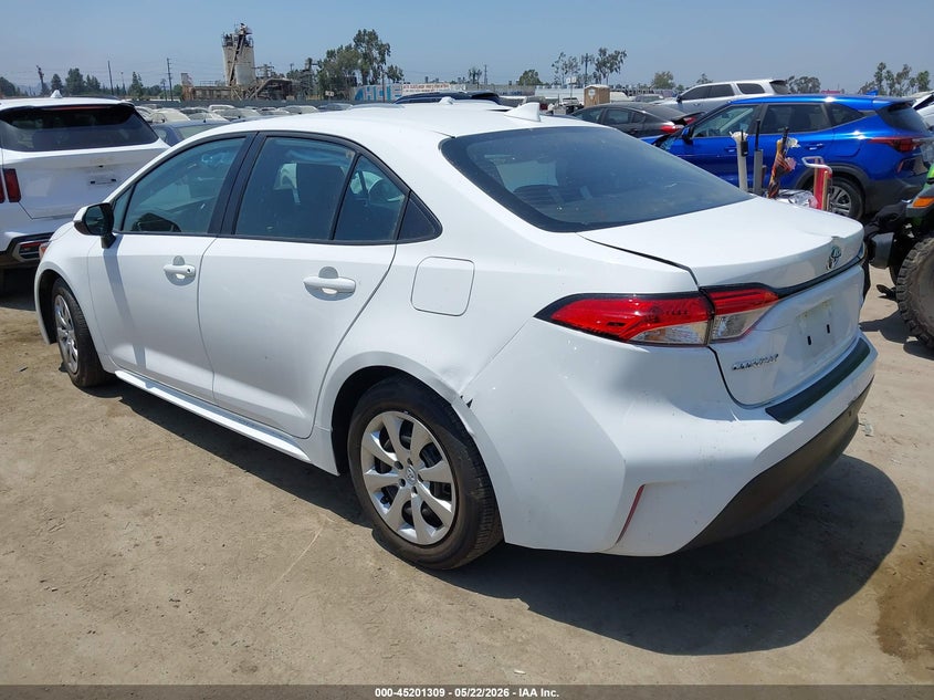 2025 Toyota Corolla VIN 5YFB4MDE4SP247282 IAAI salvage auction — RIGHT SIDE, Salvage (California), sold $7,000 on 2026-07-22 (photo 3)