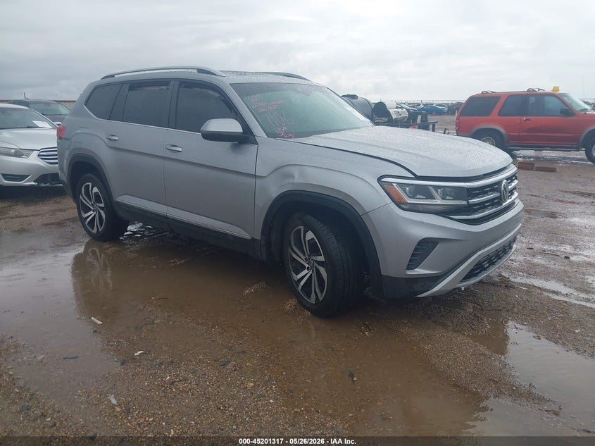 2022 Volkswagen Atlas VIN 1V2BP2CA6NC507106 IAAI salvage auction — LEFT SIDE, Salvage Title, sold $3,525 on 2026-07-27 (photo 1)