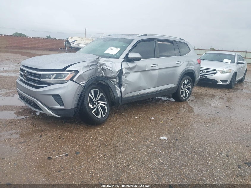 2022 Volkswagen Atlas VIN 1V2BP2CA6NC507106 IAAI salvage auction — LEFT SIDE, Salvage Title, sold $3,525 on 2026-07-27 (photo 2)