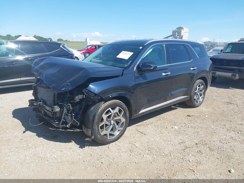 2022 Hyundai Palisade VIN KM8R7DHE0NU366210 IAAI salvage auction — FRONT END, Salvage (Illinois), sold $5,600 on 2026-07-15 (photo 2)