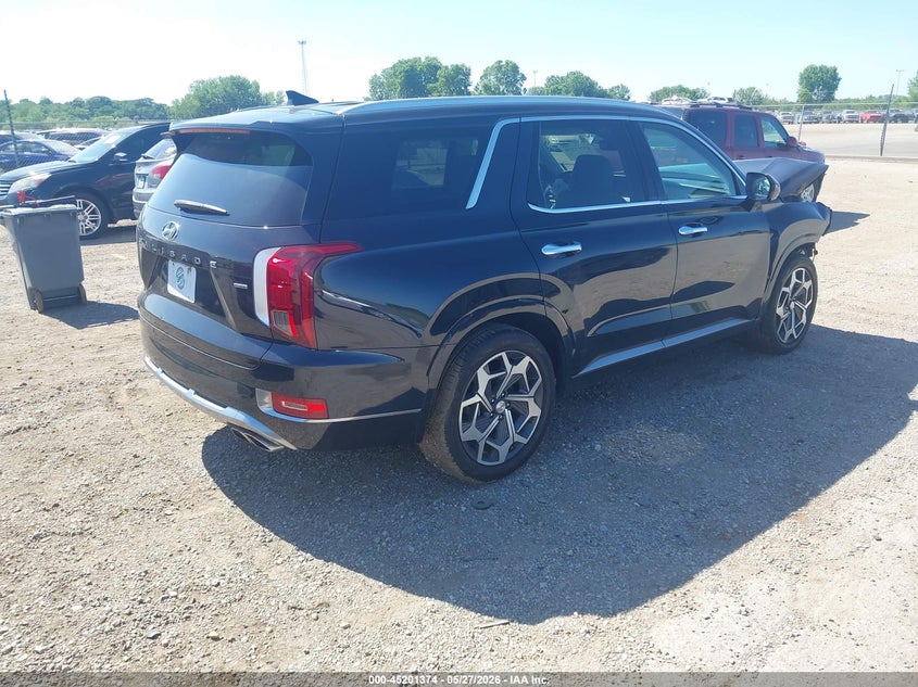 2022 Hyundai Palisade VIN KM8R7DHE0NU366210 IAAI salvage auction — FRONT END, Salvage (Illinois), sold $5,600 on 2026-07-15 (photo 4)