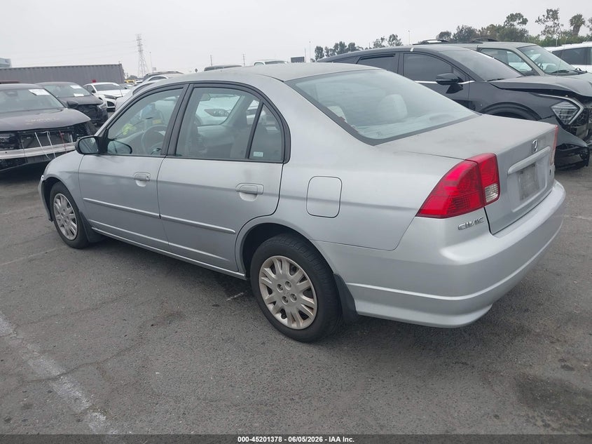 2005 Honda Civic VIN 2HGES16555H602938 IAAI salvage auction — RIGHT SIDE, Salvage (California), sold $525 on 2026-07-09 (photo 3)