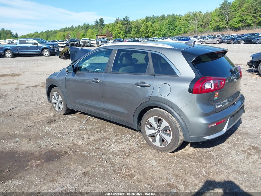 2018 Kia Niro VIN KNDCC3LC5J5139184 IAAI salvage auction — FRONT END, Salvage (Massachusetts), sold $2,525 on 2026-07-17 (photo 3)