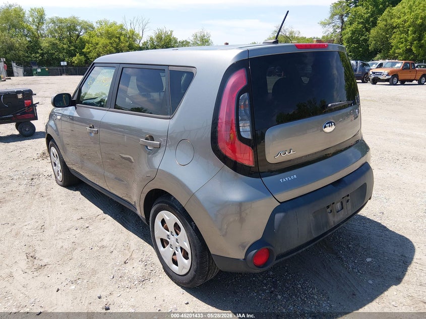 2014 Kia Soul VIN KNDJN2A25E7059447 IAAI salvage auction — NORMAL WEAR, Original (Ohio), sold $325 on 2026-07-07 (photo 3)