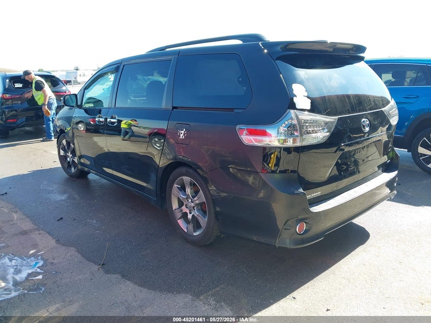 2014 Toyota Sienna VIN 5TDXK3DC1ES441249 IAAI salvage auction — FRONT & REAR, Certificate Of Title (Nebraska), sold $525 on 2026-07-30 (photo 3)