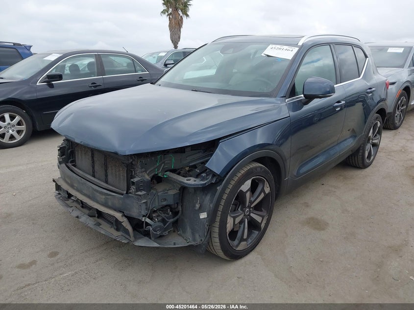 2019 Volvo Xc40 VIN YV4162UL6K2102314 IAAI salvage auction — FRONT END, Salvage (California), sold $25 on 2026-07-31 (photo 2)