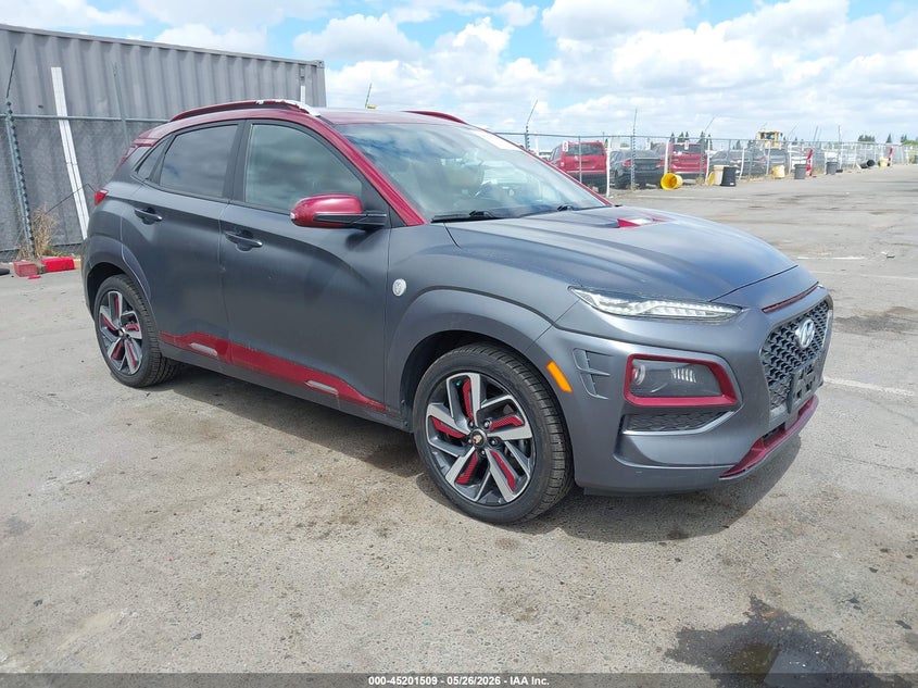 2019 Hyundai Kona VIN KM8K5CA58KU319675 IAAI salvage auction — LEFT SIDE, Salvage Title, sold $2,200 on 2026-07-22 (photo 1)