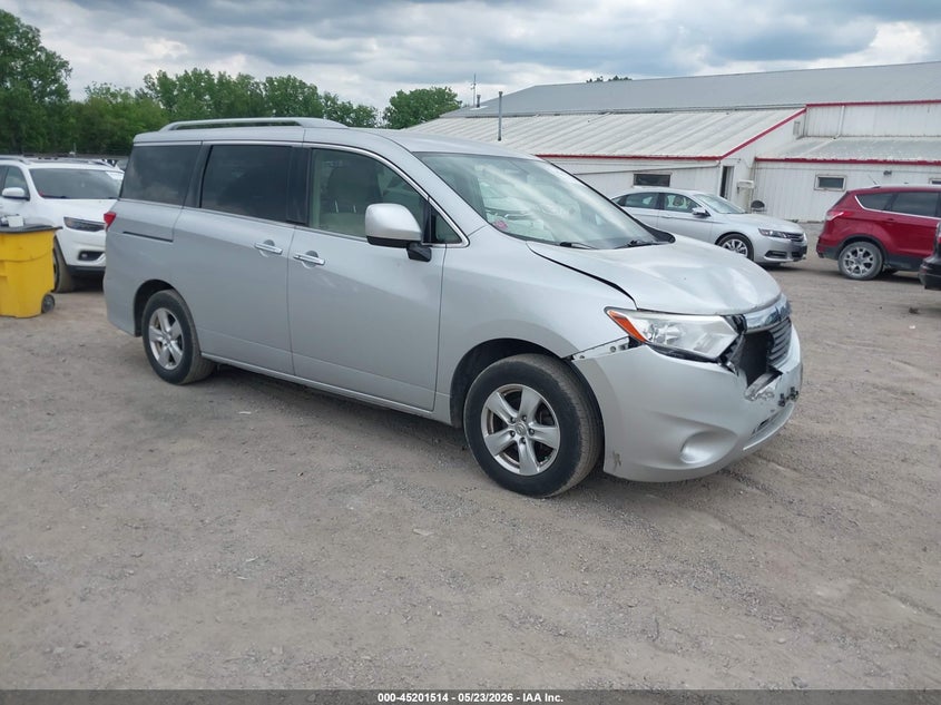 2016 Nissan Quest VIN JN8AE2KP9G9153868 IAAI salvage auction — FRONT END, Salvage (Illinois), sold $1,200 on 2026-07-13 (photo 1)