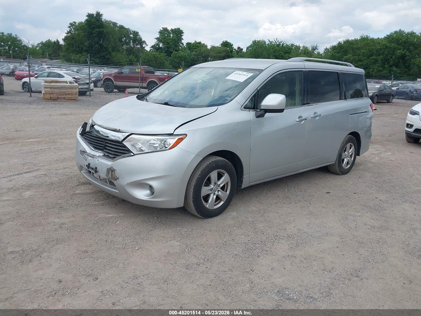 2016 Nissan Quest VIN JN8AE2KP9G9153868 IAAI salvage auction — FRONT END, Salvage (Illinois), sold $1,200 on 2026-07-13 (photo 2)