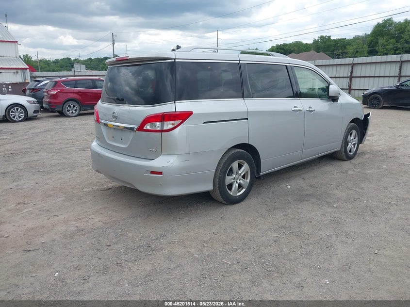 2016 Nissan Quest VIN JN8AE2KP9G9153868 IAAI salvage auction — FRONT END, Salvage (Illinois), sold $1,200 on 2026-07-13 (photo 4)