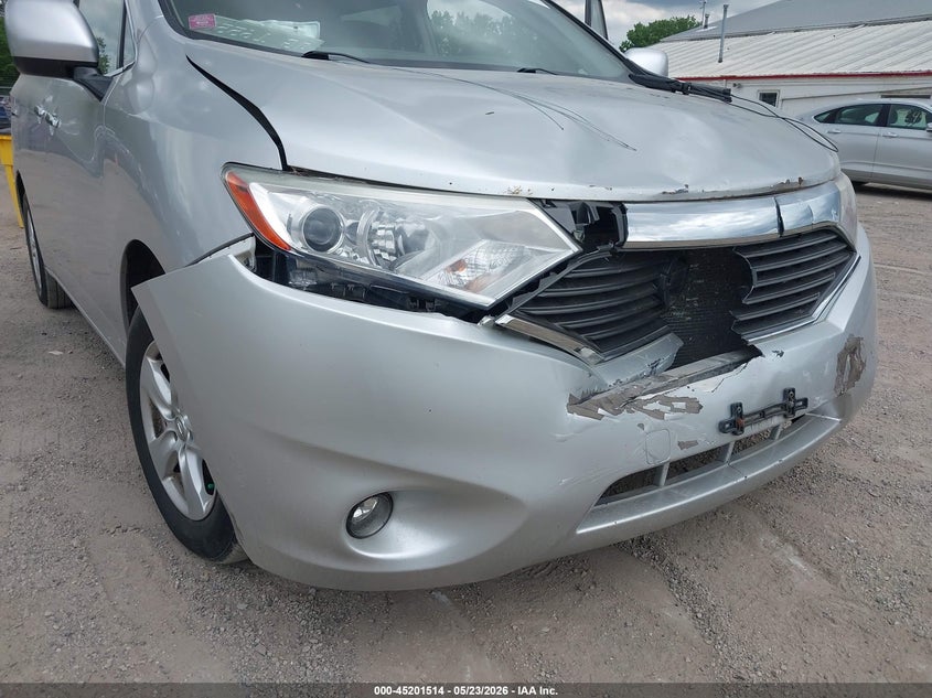 2016 Nissan Quest VIN JN8AE2KP9G9153868 IAAI salvage auction — FRONT END, Salvage (Illinois), sold $1,200 on 2026-07-13 (photo 6)