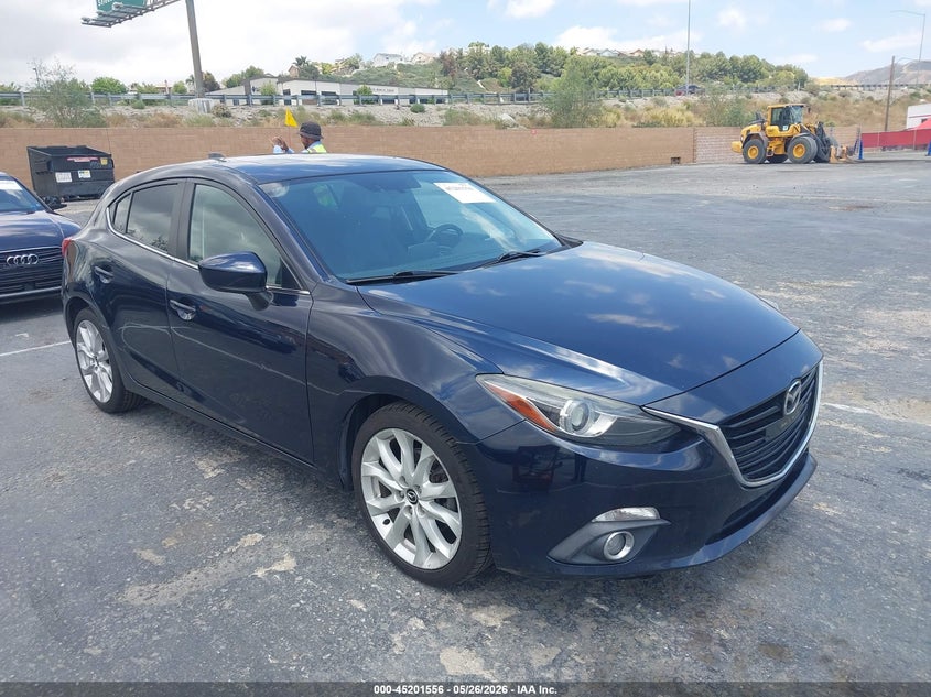 2014 Mazda 3 VIN JM1BM1M3XE1201803 IAAI salvage auction — FRONT END, Salvage Title, sold $1,225 on 2026-07-22 (photo 1)