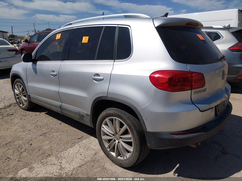 2013 Volkswagen Tiguan VIN WVGAV3AX9DW562948 IAAI salvage auction — NORMAL WEAR, Original (Texas), sold $550 on 2026-07-27 (photo 3)