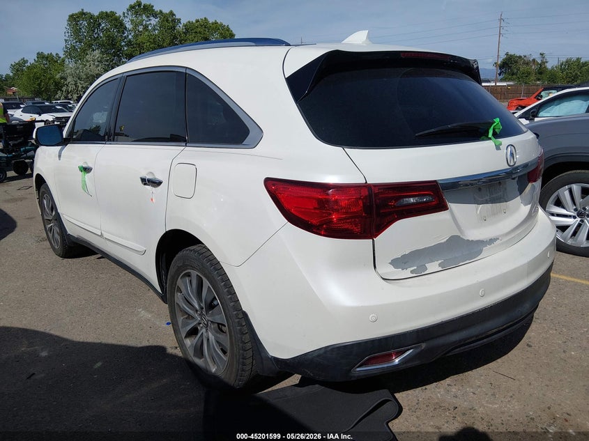 2016 Acura Mdx VIN 5FRYD4H49GB020487 IAAI salvage auction — RIGHT FRONT, Salvage (Colorado), sold $2,300 on 2026-09-22 (photo 3)