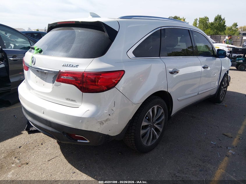 2016 Acura Mdx VIN 5FRYD4H49GB020487 IAAI salvage auction — RIGHT FRONT, Salvage (Colorado), sold $2,300 on 2026-09-22 (photo 4)