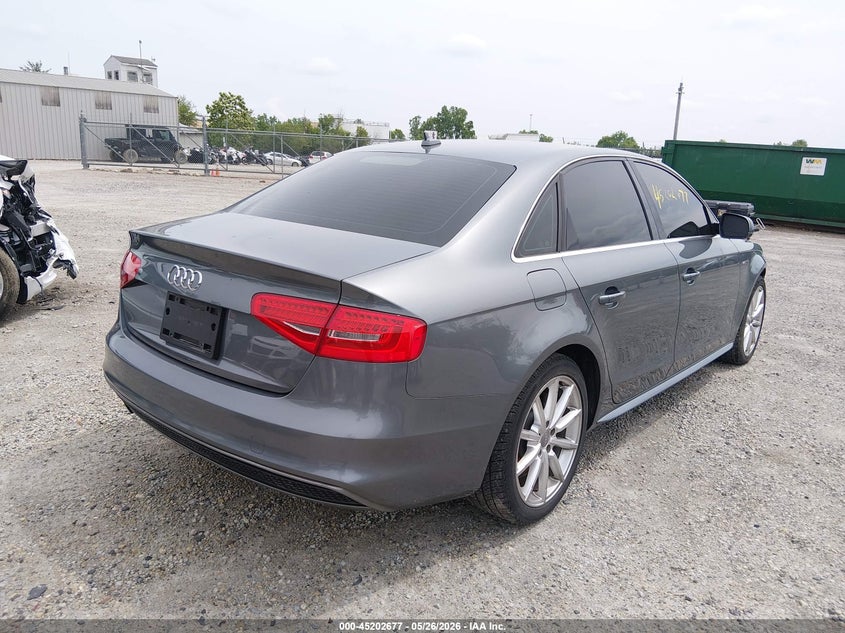 2016 Audi A4 VIN WAUBFAFL6GN015529 IAAI salvage auction — FRONT END, Salvage Title, sold $1,550 on 2026-07-14 (photo 4)