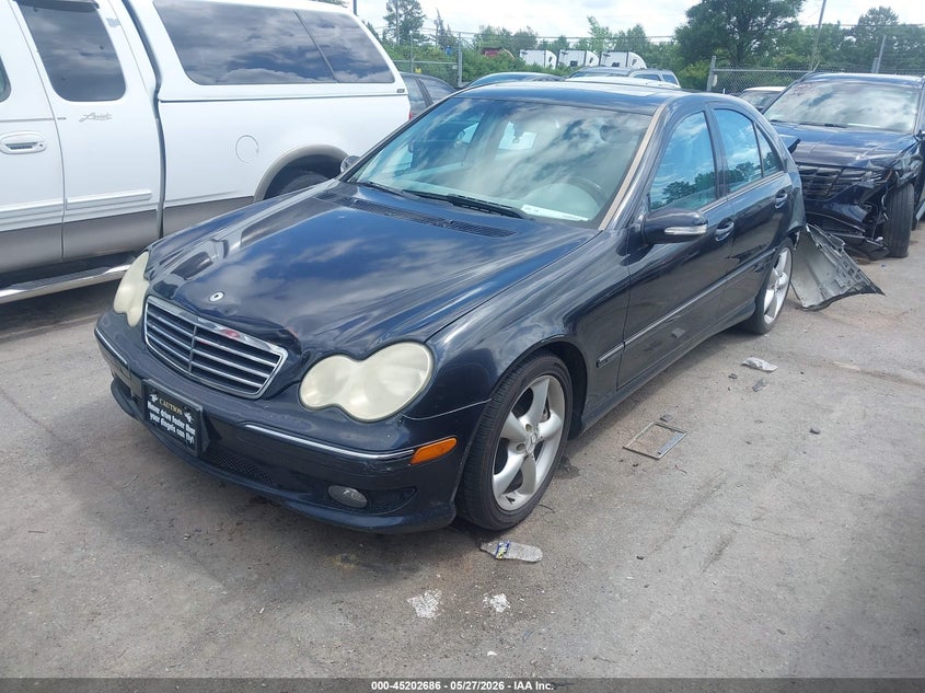 2006 Mercedes-benz C class VIN WDBRF52H46F743724 IAAI salvage auction — REAR END, Salvage (North Carolina), sold $375 on 2026-07-13 (photo 2)