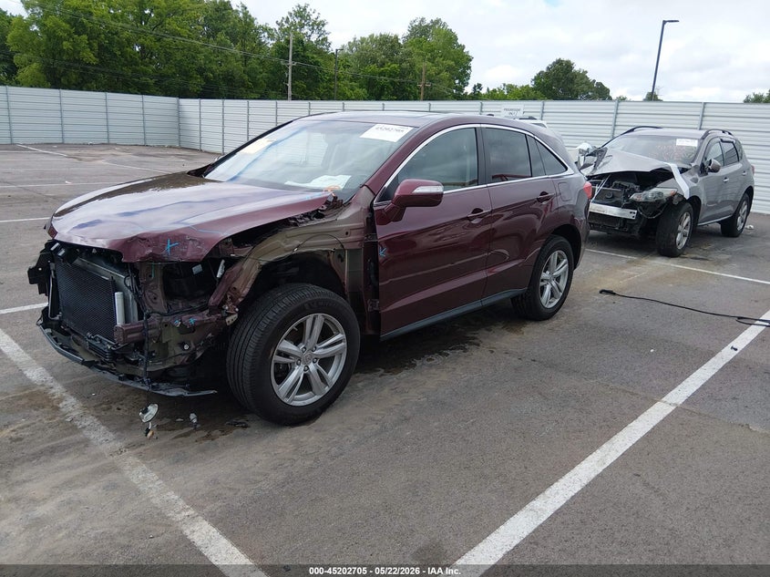 2015 Acura Rdx VIN 5J8TB4H37FL012815 IAAI salvage auction — FRONT END, Clear (Tennessee), sold $2,550 on 2026-07-18 (photo 2)