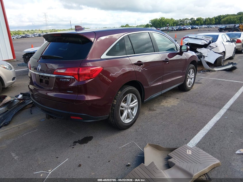 2015 Acura Rdx VIN 5J8TB4H37FL012815 IAAI salvage auction — FRONT END, Clear (Tennessee), sold $2,550 on 2026-07-18 (photo 4)