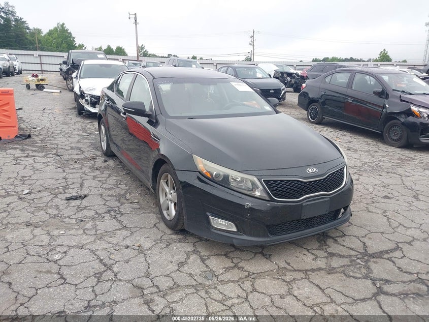 2014 Kia Optima VIN 5XXGM4A75EG282387 IAAI salvage auction — LEFT SIDE, Salvage (Georgia), sold $575 on 2026-07-22 (photo 1)