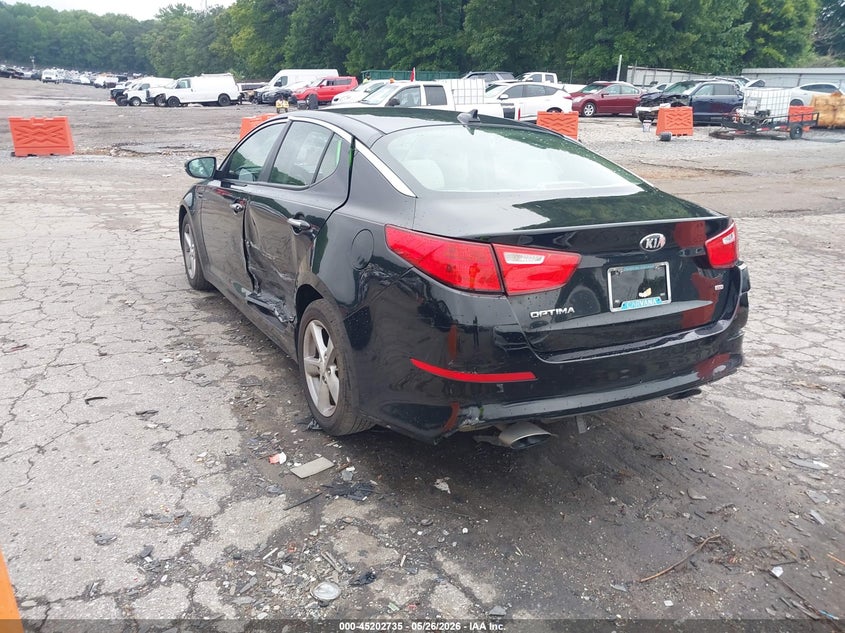 2014 Kia Optima VIN 5XXGM4A75EG282387 IAAI salvage auction — LEFT SIDE, Salvage (Georgia), sold $575 on 2026-07-22 (photo 3)