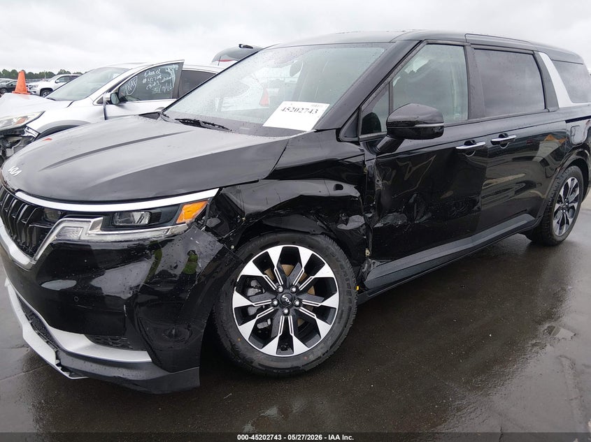 2024 Kia Carnival VIN KNDNC5H38R6373094 IAAI salvage auction — LEFT FRONT, Salvage Title, sold $9,400 on 2026-07-15 (photo 6)