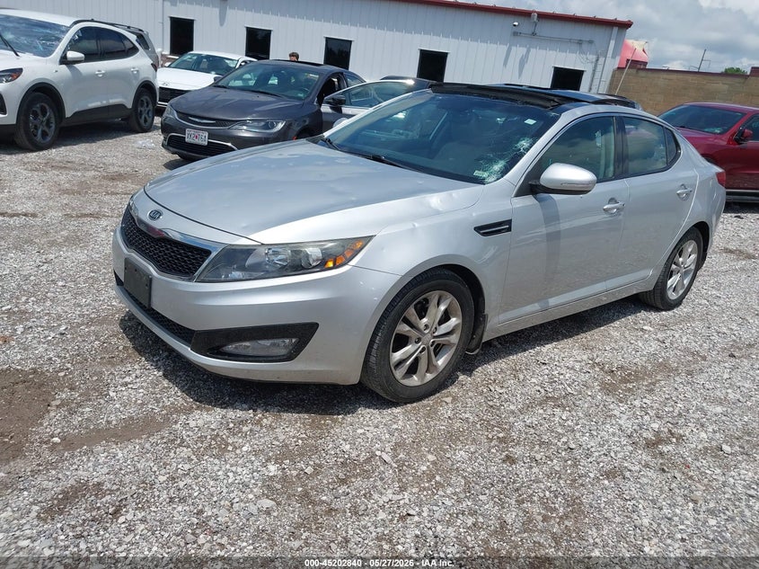 2012 Kia Optima VIN 5XXGN4A7XCG038700 IAAI salvage auction — HAIL, Clear (Missouri), sold $950 on 2026-07-06 (photo 2)