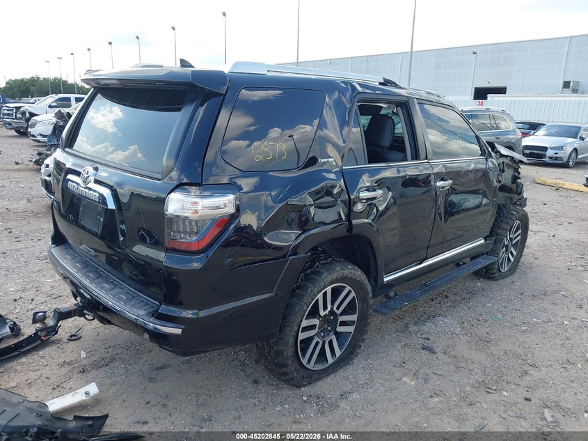 2014 Toyota 4runner VIN JTEBU5JRXE5166362 IAAI salvage auction — ROLLOVER, Non-Repairable (Texas), sold $5,600 on 2026-07-30 (photo 4)