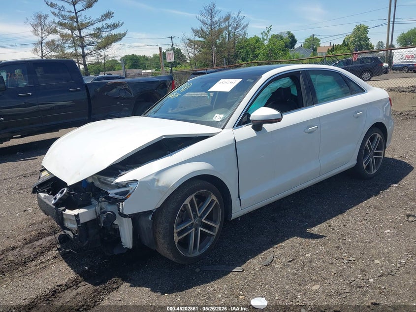 2019 Audi A3 VIN WAUBEGFF1K1017317 IAAI salvage auction — FRONT END, Salvage Title, sold $1,800 on 2026-08-06 (photo 2)