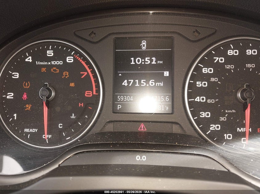 2019 Audi A3 VIN WAUBEGFF1K1017317 IAAI salvage auction — FRONT END, Salvage Title, sold $1,800 on 2026-08-06 (photo 7)